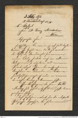 Nachlass Franz Steindachner, Brief von J. D. E. Schmeltz (junior) an Franz Steindachner (03.03.1874), Inv.Nr. 456.04, Seite 1